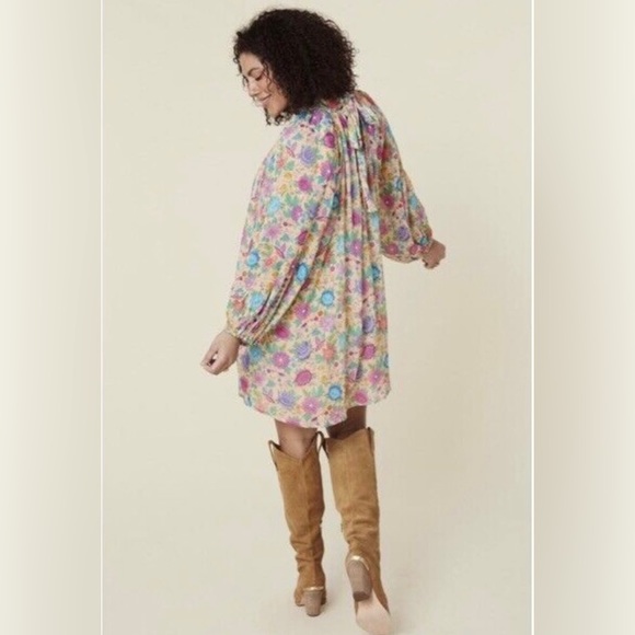 Spell Mossy High Neck Mini Dress Spring Garden - Picture 4 of 12